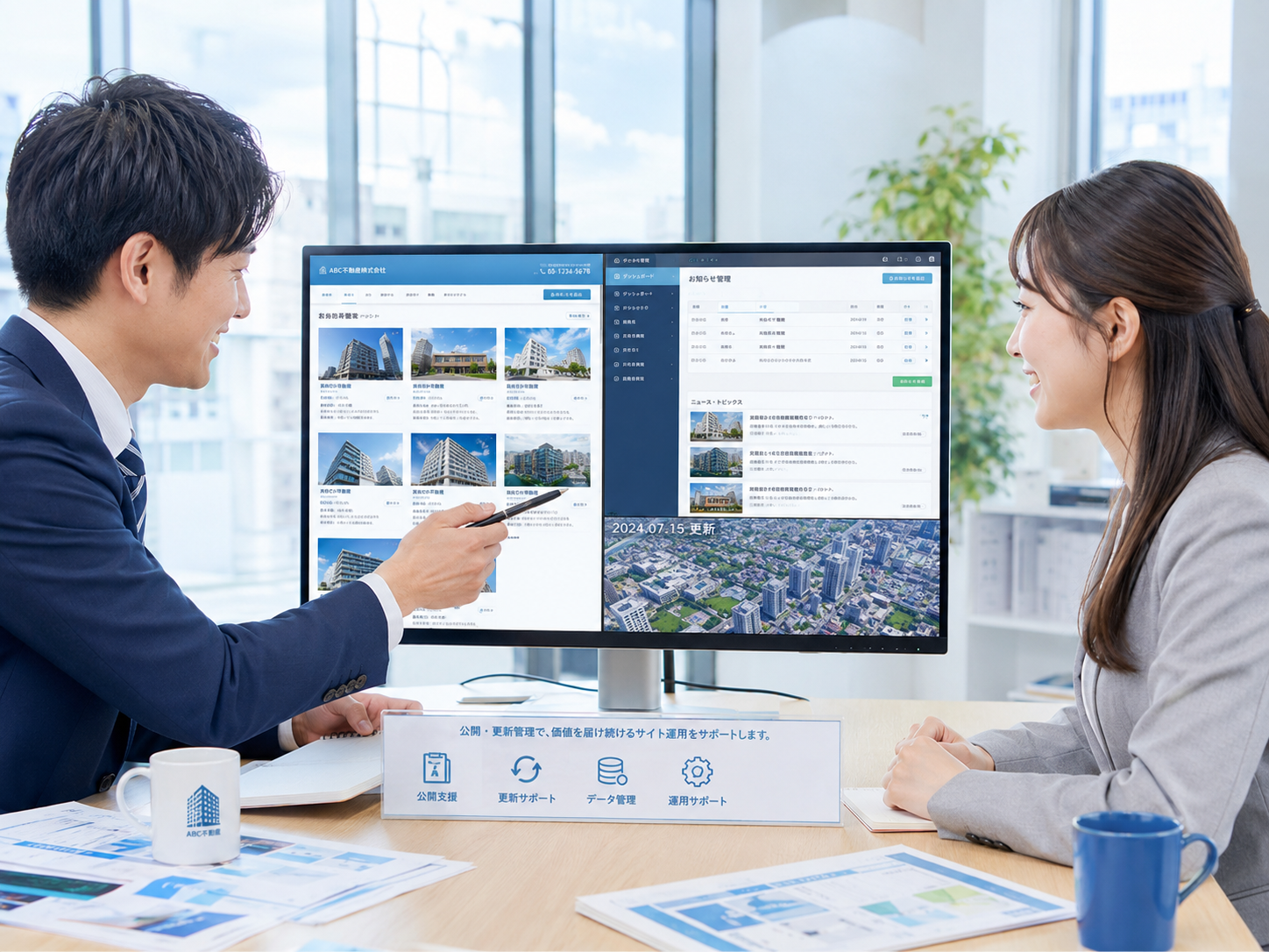 公開・更新管理のイメージ
