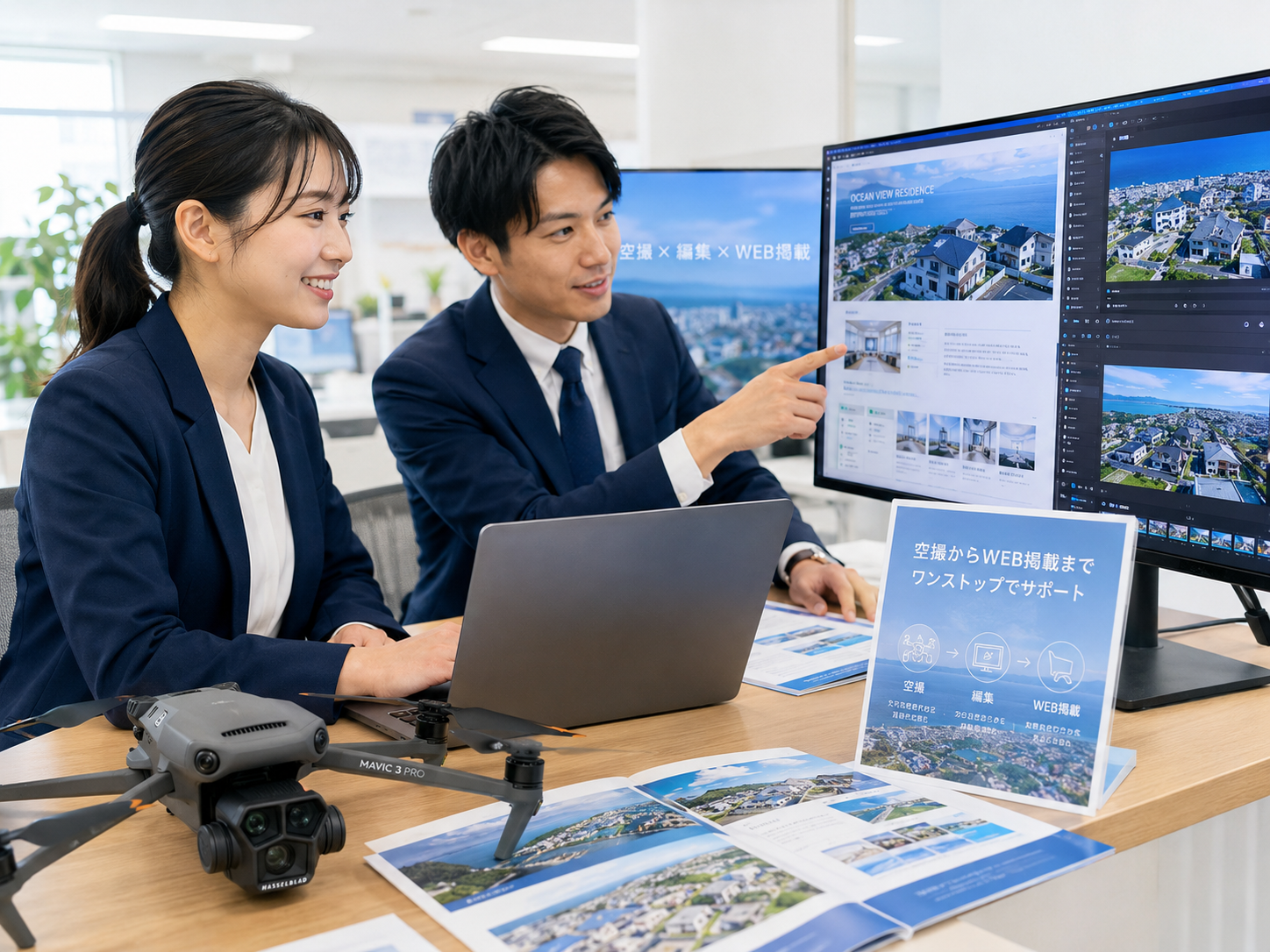 撮影からWEB掲載まで一貫して行うイメージ